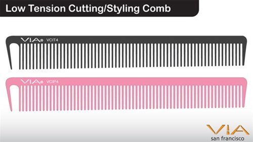 Low Tension Cutting/Styling Comb - Pink (2 pack)