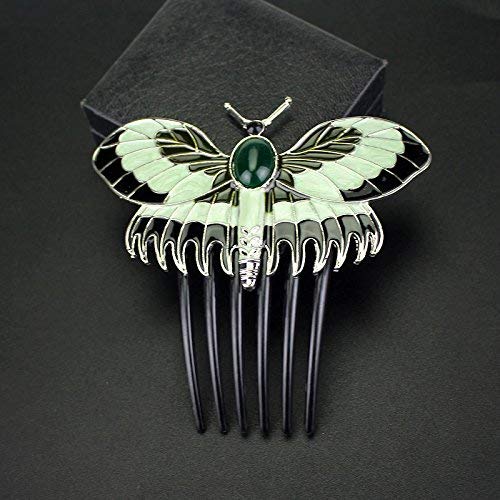 Classic Titanic Heroine Rose Butterfly Hairpin Classical Vintage Women Bride Hair Comb Jewelry Diy