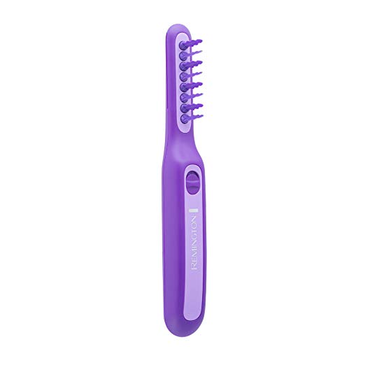 Remington DT7432 Wet or Dry Tame The Mane Electric Detangling Brush with Brush Cover, Adults & Kids, (Batteries Included)