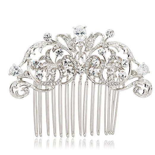 SEPBRIDALS Crystal Rhinestone Hair Side Comb Pins Bridal Wedding Women Hair Accessories Jewelry 2253R