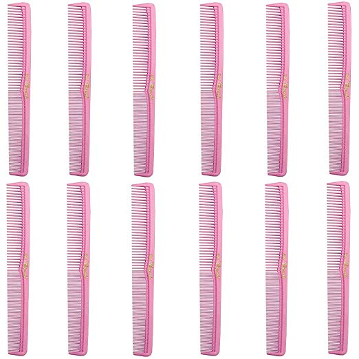 Barber Beauty Hair Cleopatra 400 All Purpose Comb (12 Pack) 12 x SB-C400-NPINK