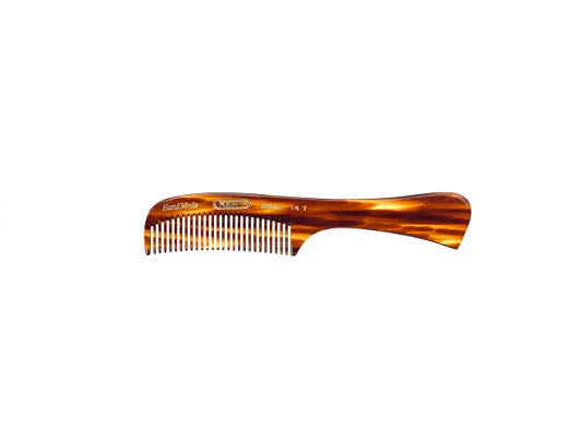 Kent 14T Comb All Course The Hand Made Comb for Men, 6.5 Inch, 6.5 Ounce