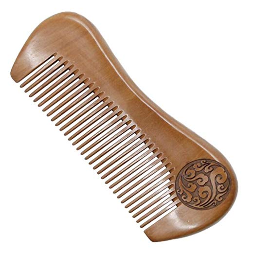 HOYOFO Wood Comb Wooden Hair Comb No Static Fine Tooth Comb for Women Girls, TM142