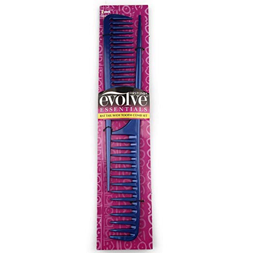 Evolve Essentials Wide Tooth Rat Tail Comb