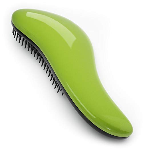 ShenTengDa Detangling Brush Glide The Best Detangler Wet Shower Comb for Women/Men/Kids/Girls/Boys, Use for Wet and Dry Hair, Green