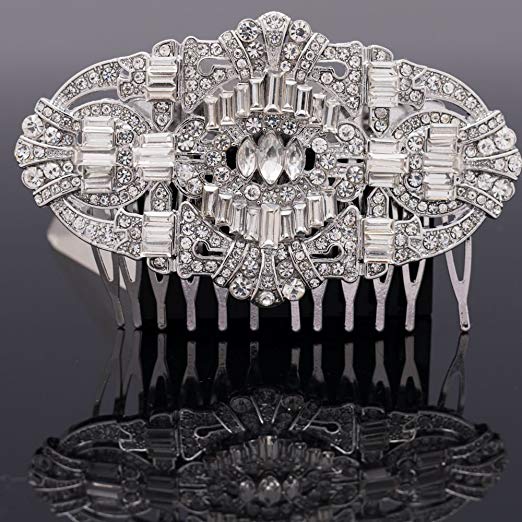 Palace Vintage Style Women Wedding Rhinestone Crystals Hair Comb Jewelry Accessories 5186CLE
