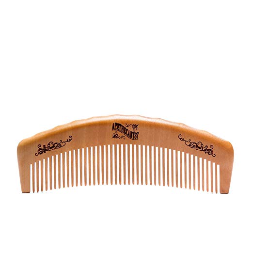 Apothecary 87, the Man Club, American Pecan Wood Barber Comb - Anti-Static