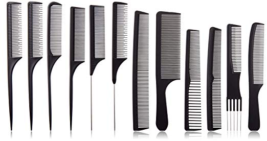OneDor Professional Salon Hairdressing Styling Tool Hair Cutting Comb Sets Kit